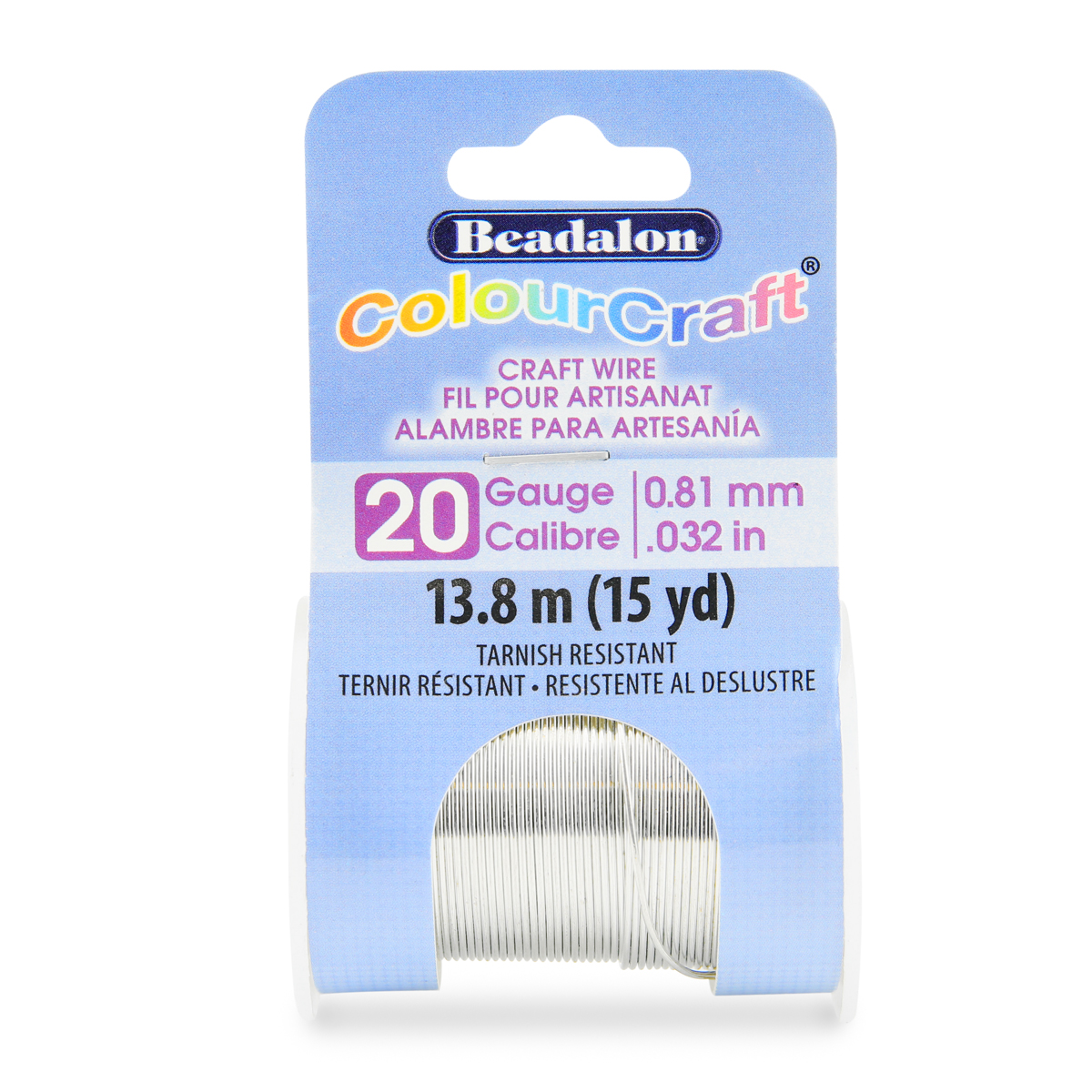 TARNISH RESISTANT WIRE SILVER COLOR 20ga 15YD SPOOL