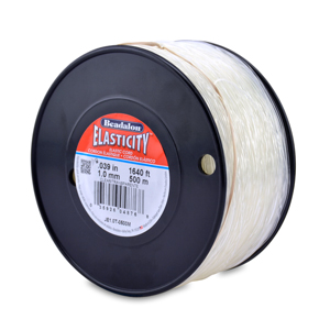 Elasticity Stretch Cord, 1.0 mm / .039 in, Clear, 500 m / 1640 ft