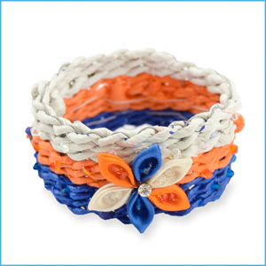 Bangle Flower with Plastic Wrap