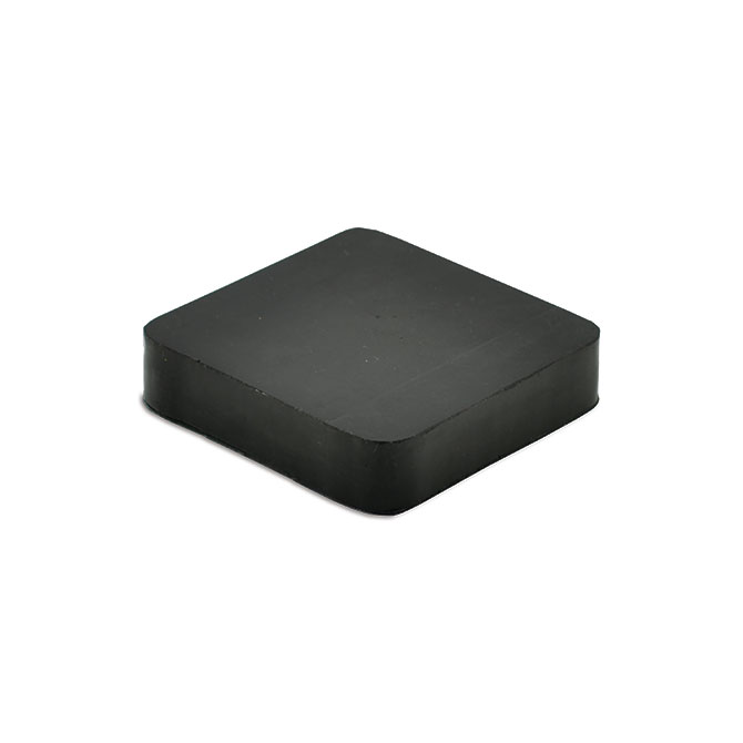 Rubber Bench Block Black 4 In X 4 In 10 Cm X 10 Cm Square
