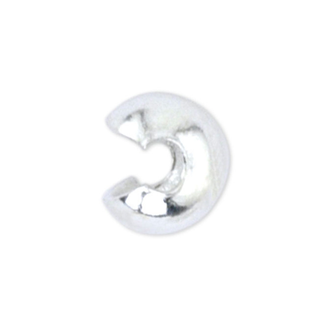 Silver plated 500 pieces 4mm Crimp Bead Covers