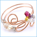 Artistic Wire Crystal Bracelet