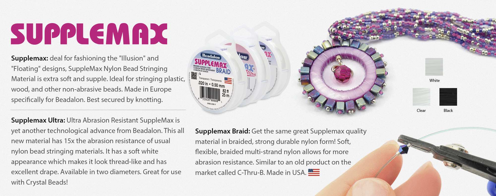 Beadalon Supplemax Monofilament Illusion Cord, Hobby Lobby