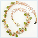 Green Crochet Necklace