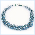 Woven Blue Necklace