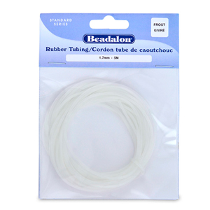 4 mm Beadalon Rubber Tubing 5 m Black 0.16 in 16.4 ft Neoprene