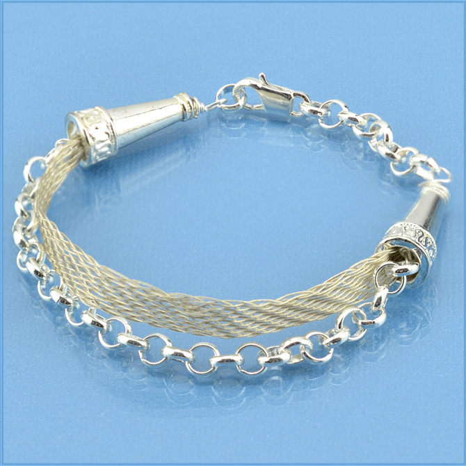 Braiding Wire Jewelry - Kumihimo Flat Braid and Chain