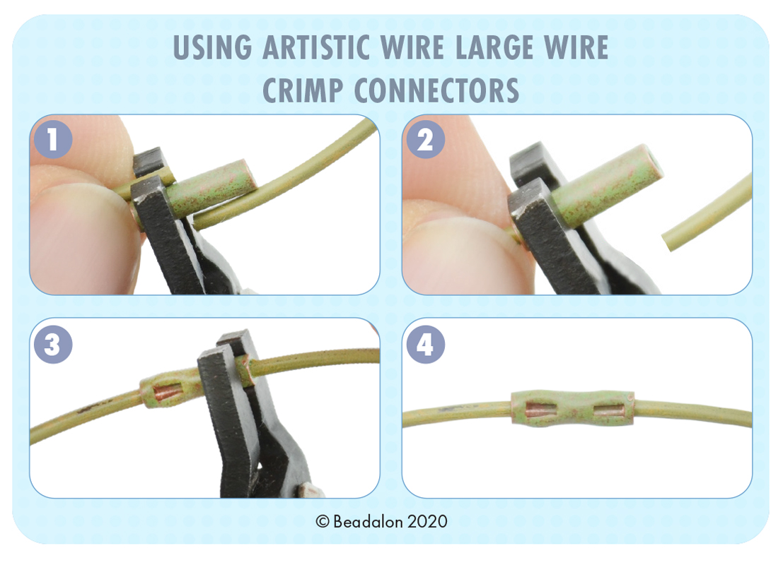 Beadlaon Artistic Wire Large Wire Crimp Connectors