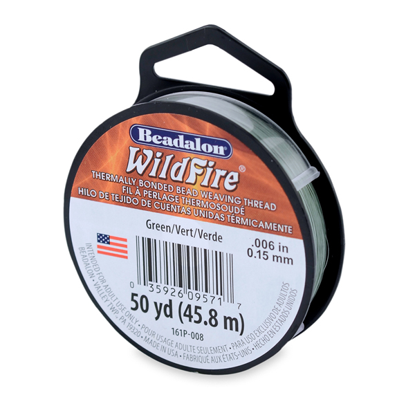 Wildfire, .006 in, 0.15 mm, Break Strength 10 lb / 4.5 kg, Green, 50 yd / 45 m