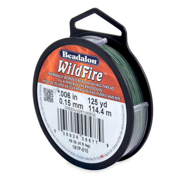 Wildfire, .006 in, 0.15 mm, Break Strength 10 lb / 4.5 kg, Green, 125 yd / 114 m