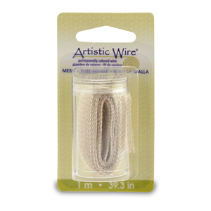 Artistic Wire Mesh, 18 mm / 0.70 in, Silver Color, 1 m / 3.2 ft